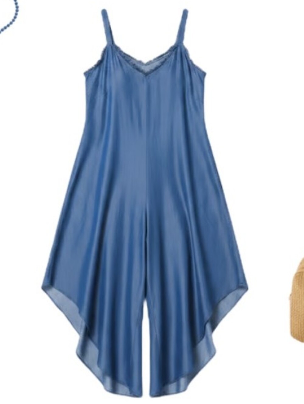 CATO Plus Size Chambray Genie Jumpsuit 26/28W 4X - Picture 3 of 15